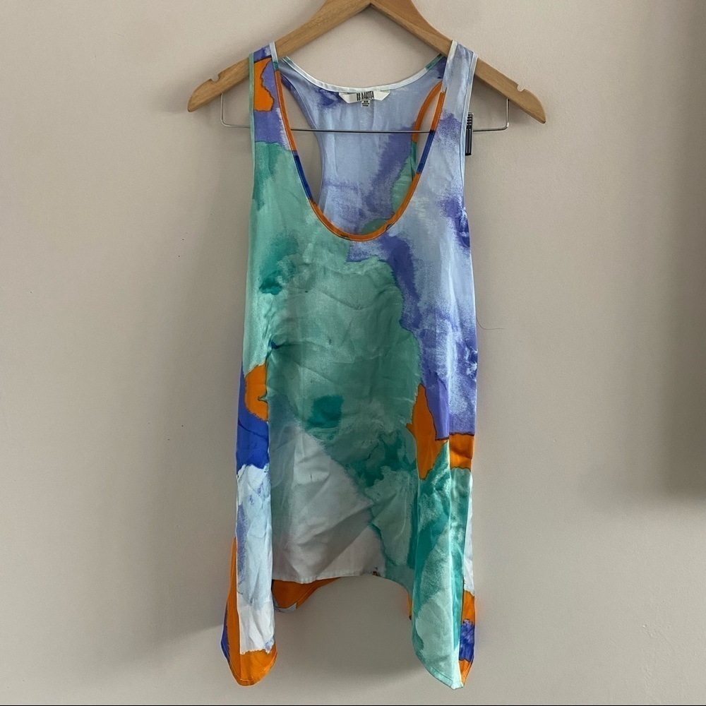 BB Dakota Multicolor Abstract Print Flowy Tank Top – Size XS 🎨
